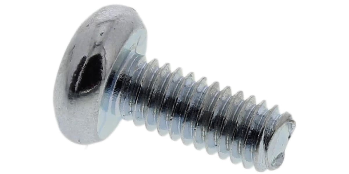 Product image for ZnPt steel pan head screw,M2.5x6mm L