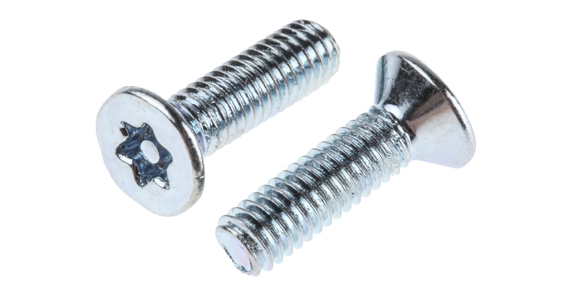 Product image for ZnPtsteel 6lobe csk head screw,M3.5x12mm