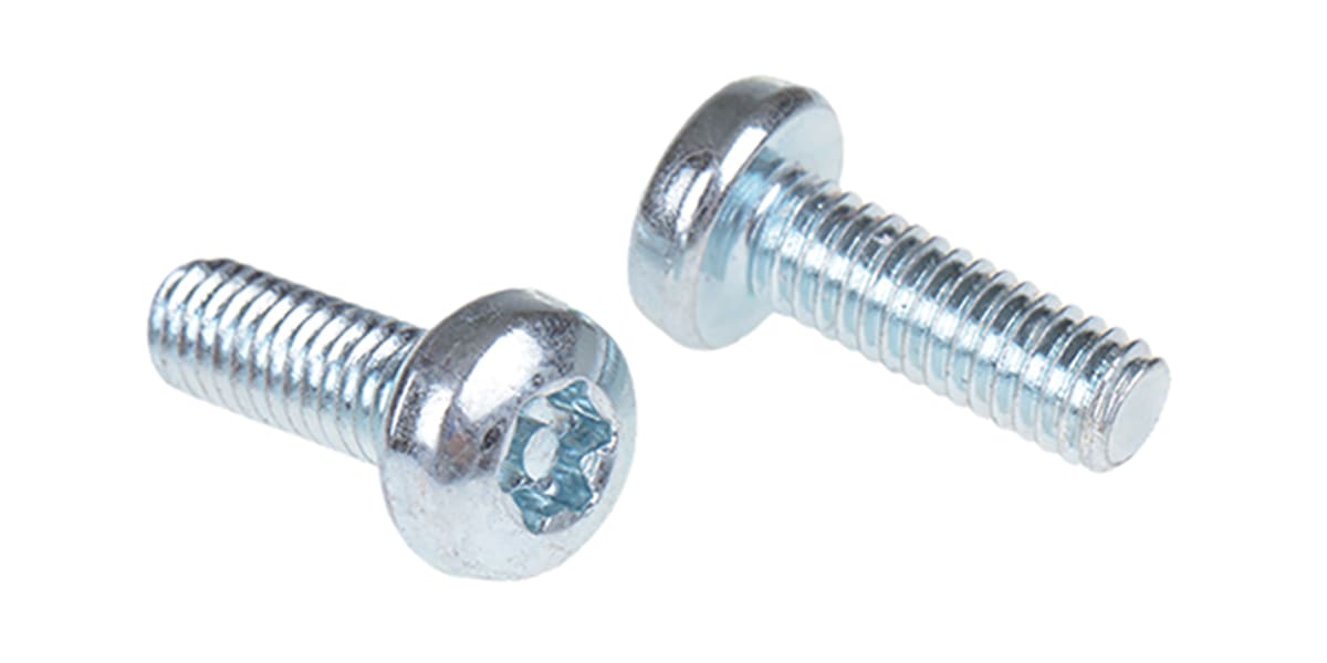 Product image for ZnPt steel tamperproof screw,M4x12mm