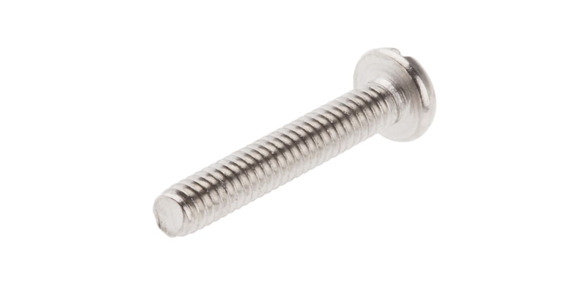 Product image for NIPT BRASS SLOT PAN HEAD SCREW,M2X12MM