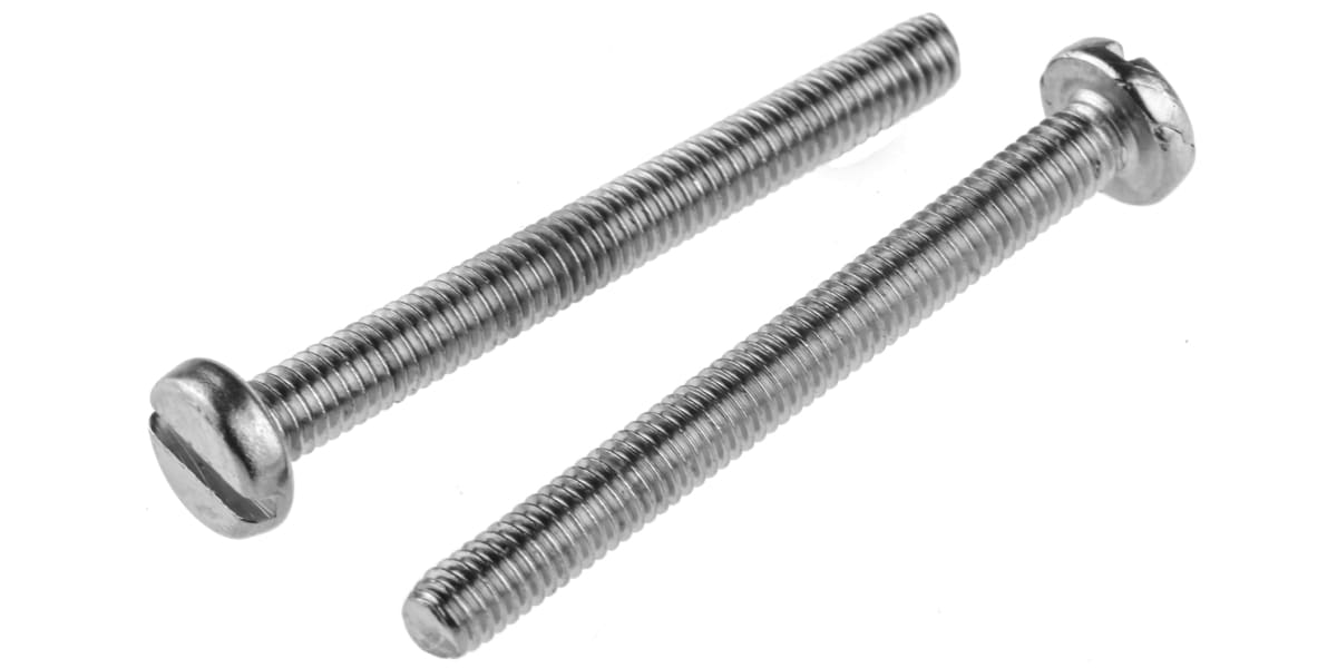 Product image for NiPt brass slot pan head screw,M4x40mm