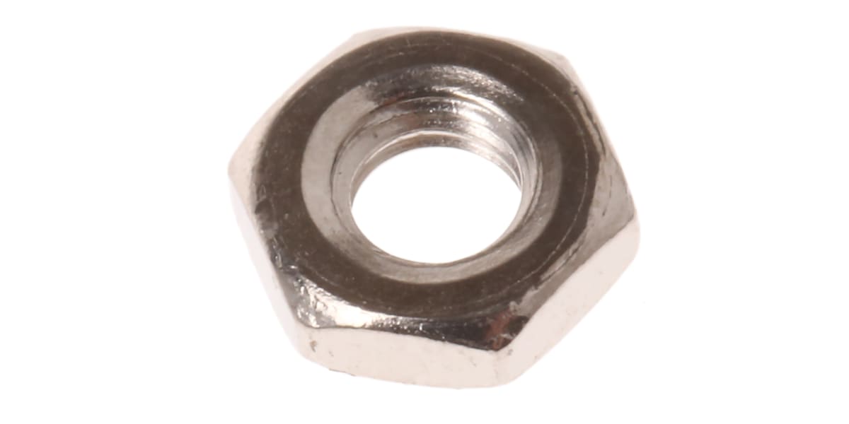 Product image for Nickel Plated Brass Half Nut, M3