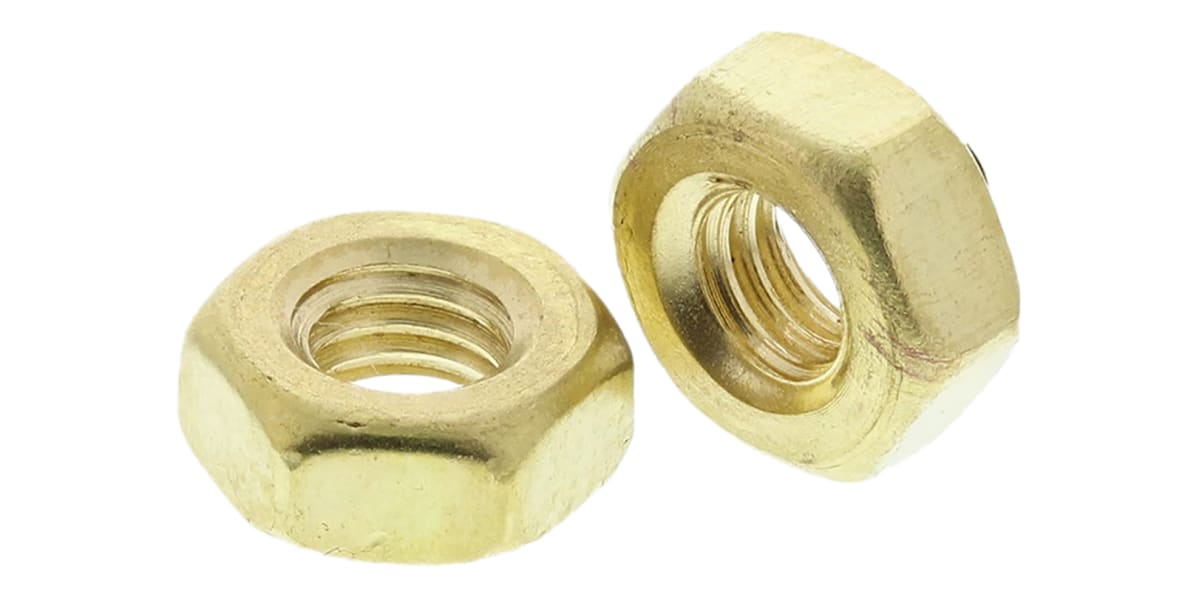 Product image for Self Colour Brass Full Nut, M3