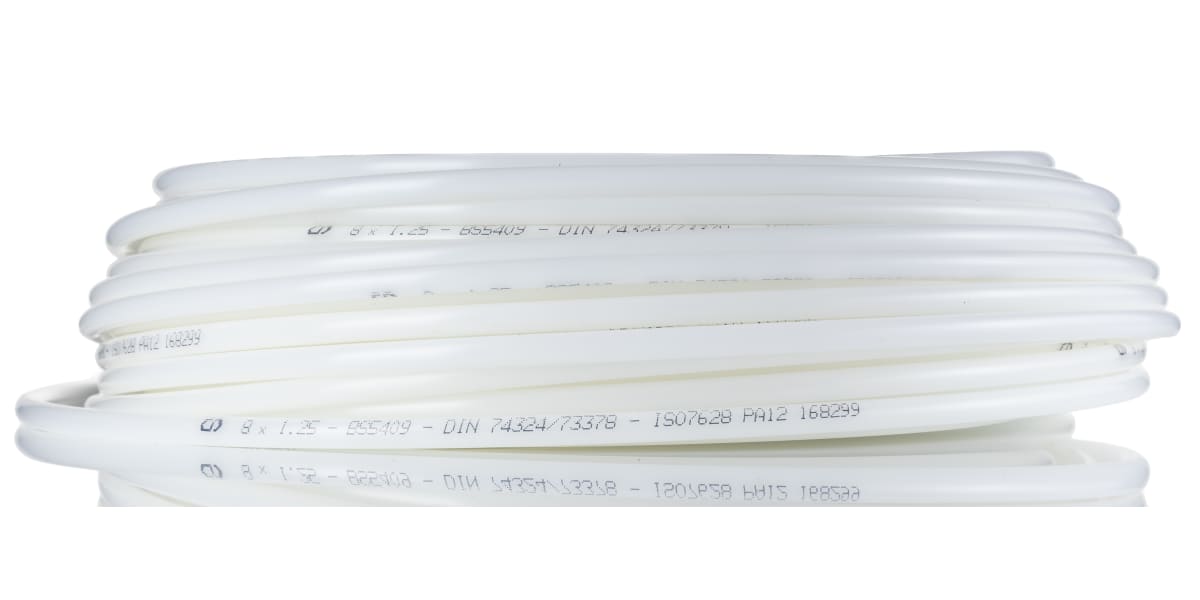 Product image for Natural std nylon tube,8mm OD/5.5mm ID