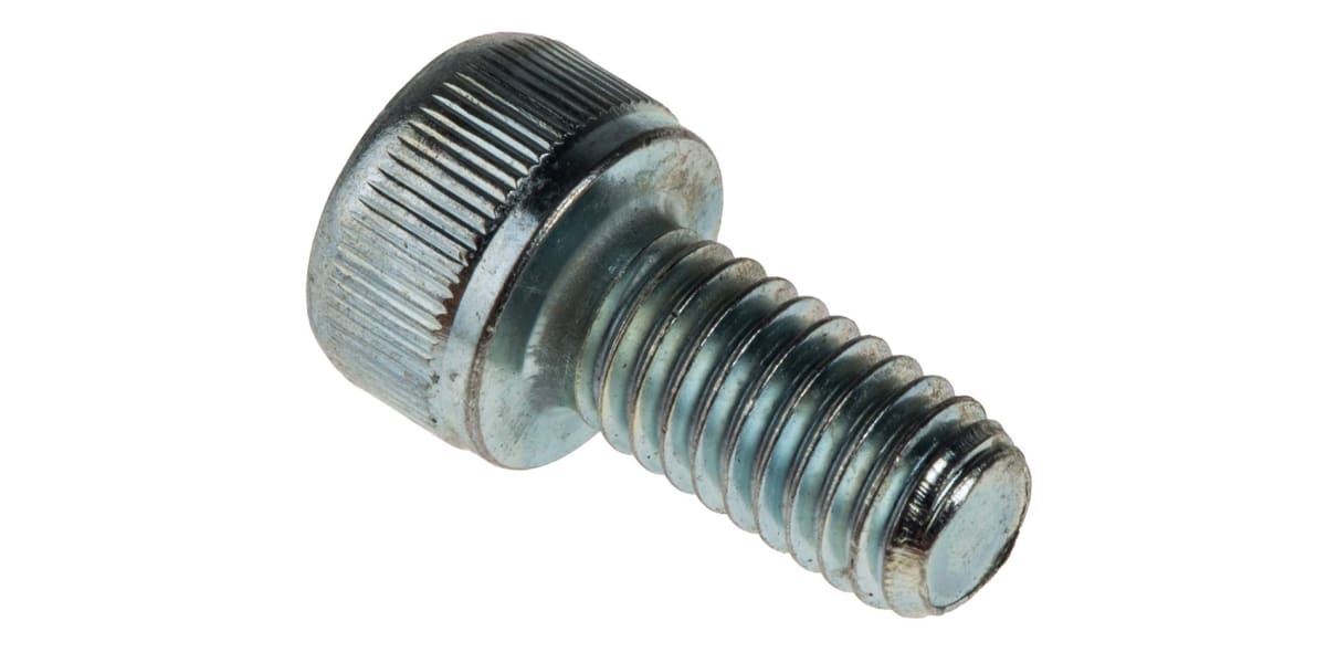 Product image for BZP cap screw,M6x12