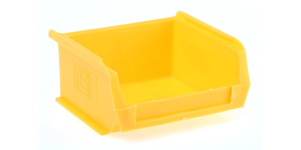 Product image for Yellow polyprop storage bin,100x90x50mm