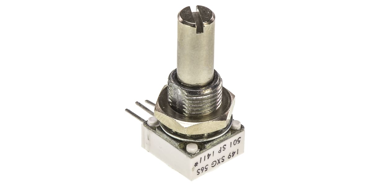 Product image for 149 1Section Cermet Pot SingleShaft 500R