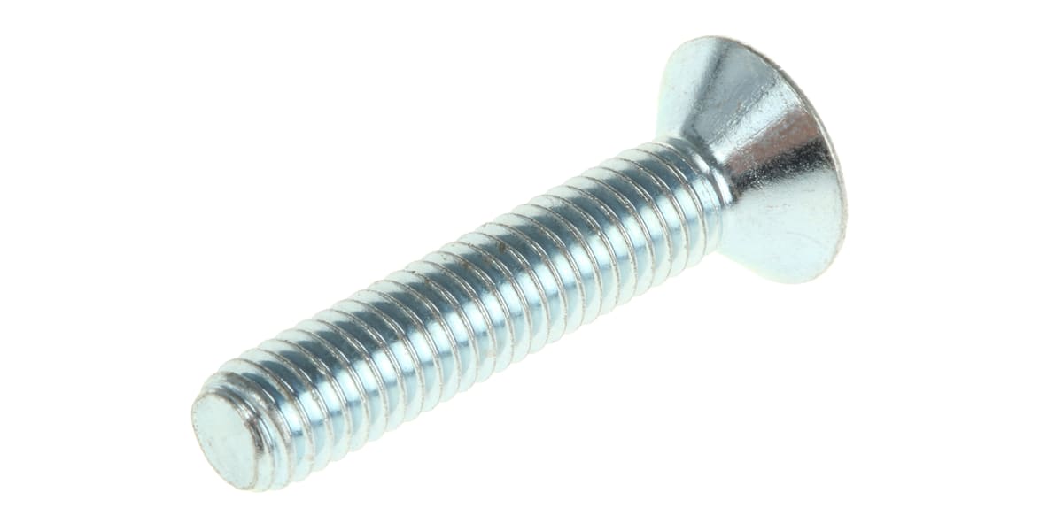 Product image for BZP countersink head,M6x30