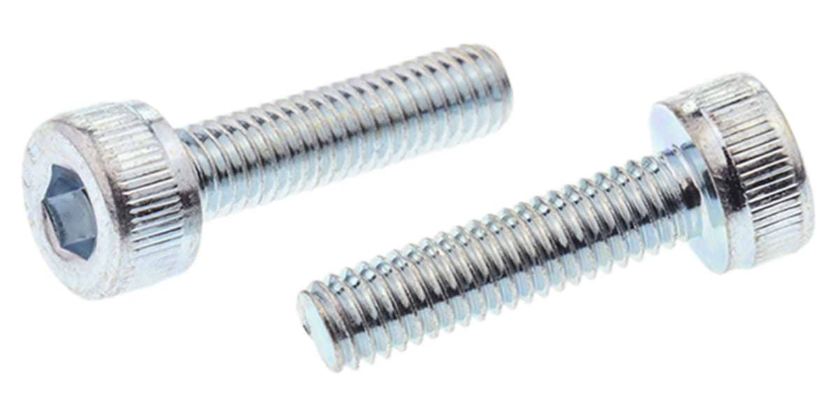 Product image for BZP cap screw, M3x12mm
