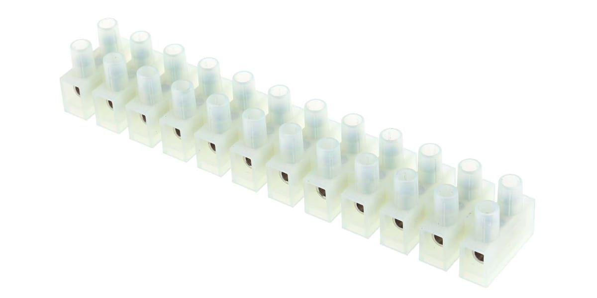 Product image for 12 way nylon 6.6 terminal block