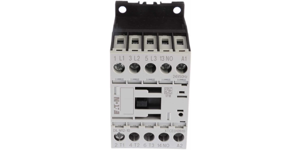 Product image for DILM CONTACTOR,5.5KW 24VAC 1MAKE CONTACT