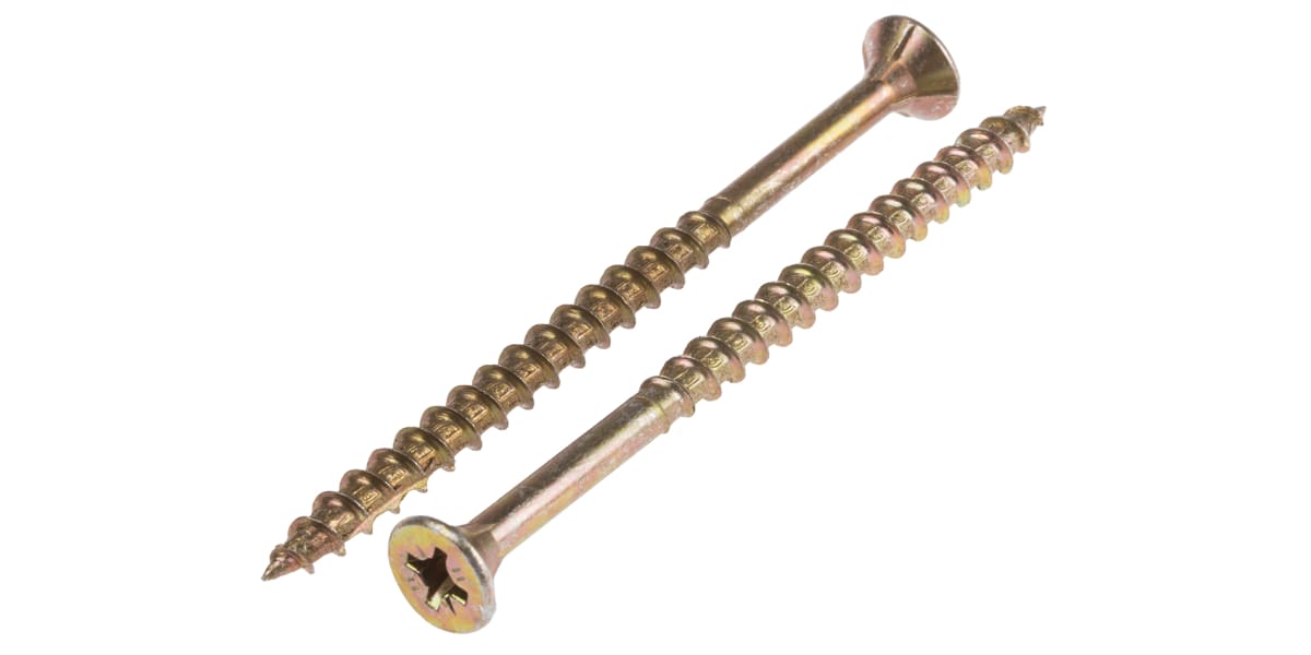 Product image for ZNPT CROSS RECESS CSK WOODSCREW,5X80MM