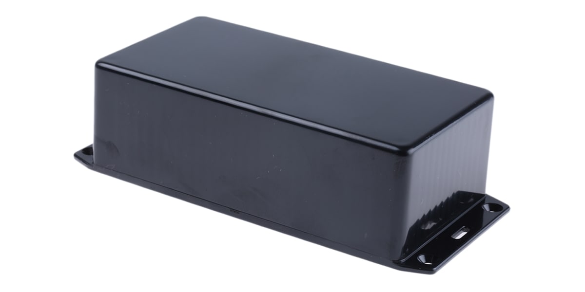 Product image for Blk flanged ABS plastic box,150x80x46mm
