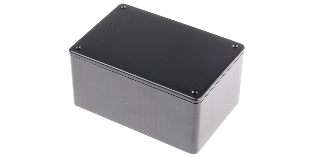 Product image for IP54 BLACK ABS PLASTIC BOX,120X80X55MM