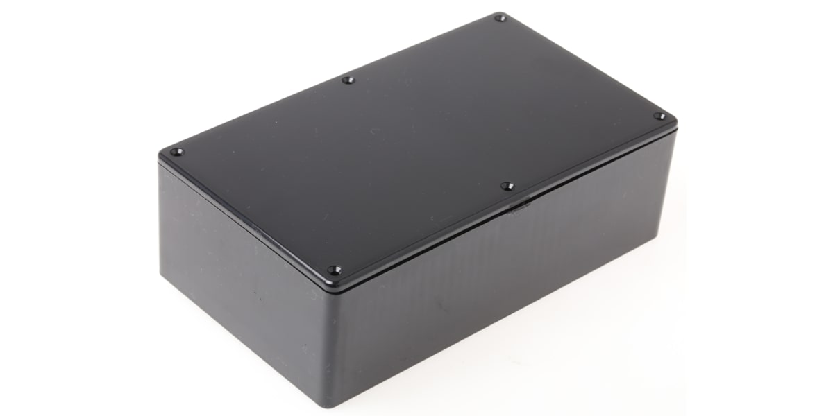 Product image for IP54 BLACK ABS PLASTIC BOX,191X110X57MM