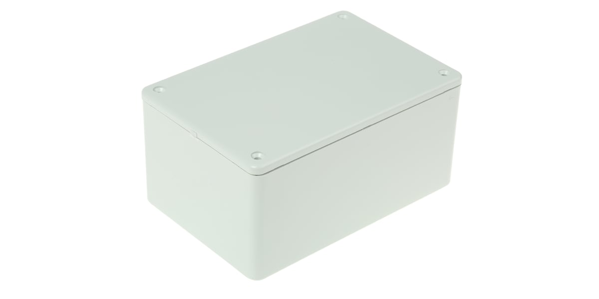 Product image for IP54 grey ABS plastic box,120x80x55mm