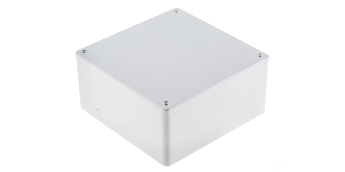 Product image for IP54 grey ABS plastic box,120x120x55mm