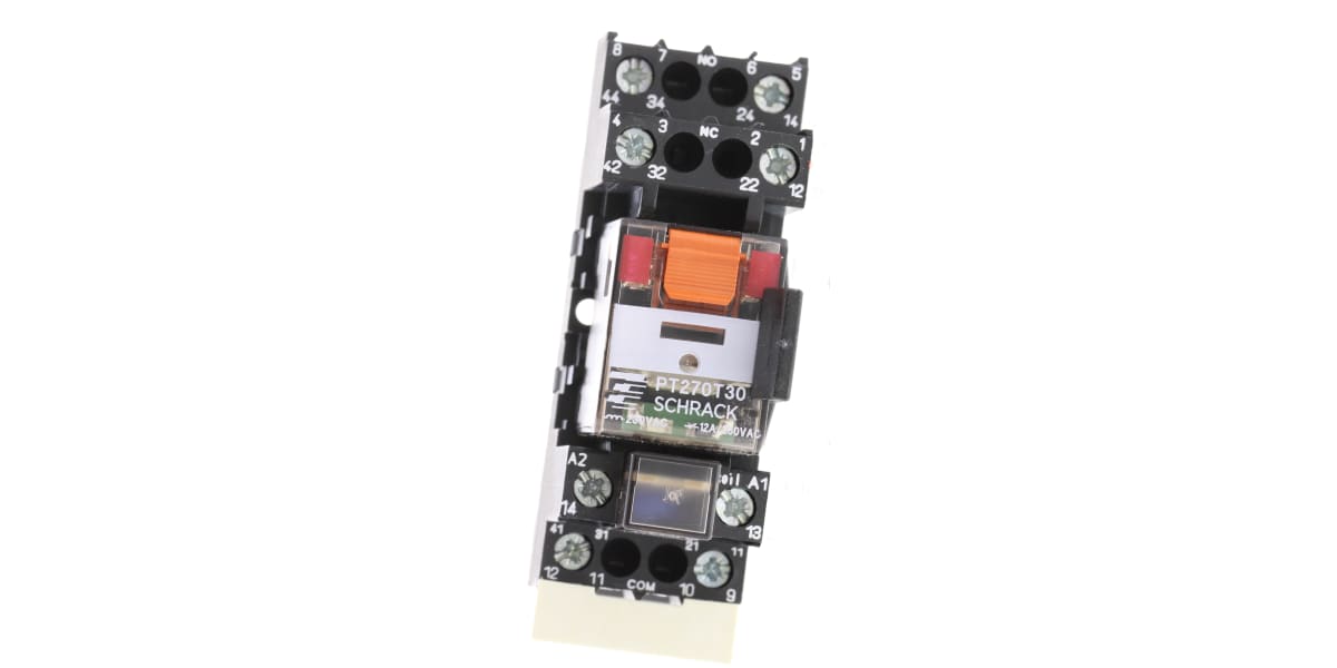 Product image for 2PDT DIN RELAY PACKAGE,230 VAC