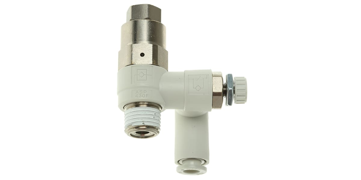 Product image for ASP block & flow regulator,R1/4 R1/8 6mm