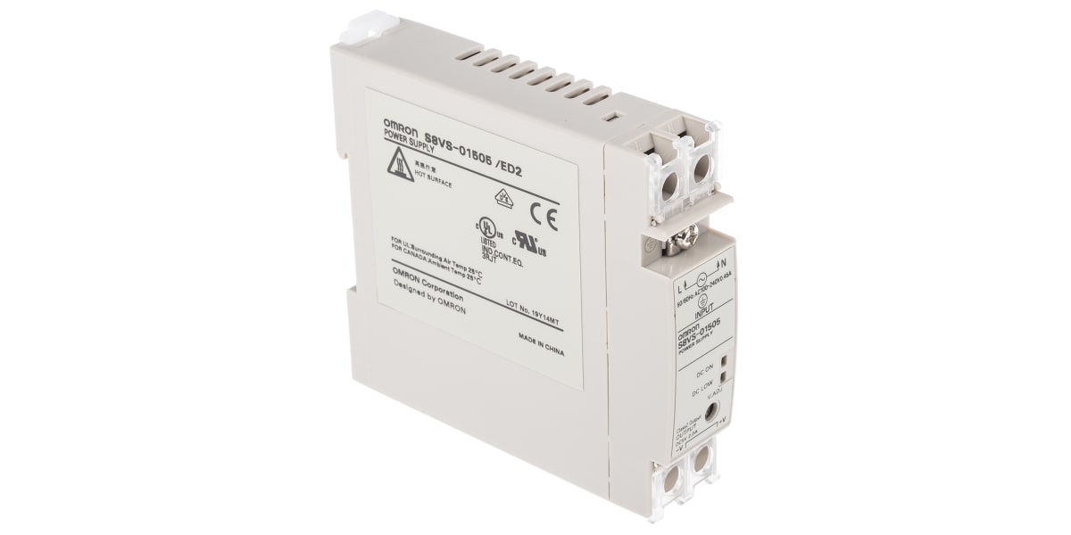 Product image for Univ i/p DIN rail mount SMPS,5Vdc 2A 10W