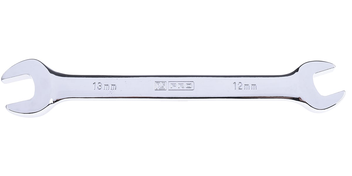 Product image for Steel open end spanner,12x13mm