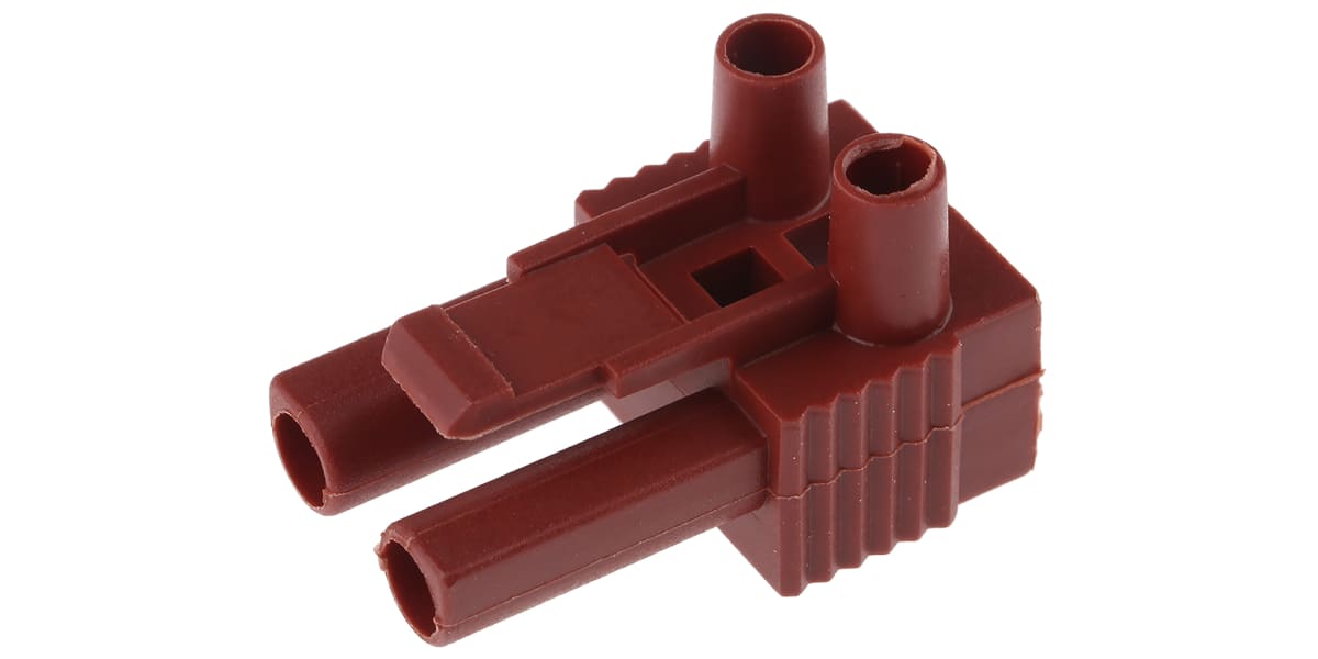 Product image for Brown 2 way plug terminal block,16A 400V