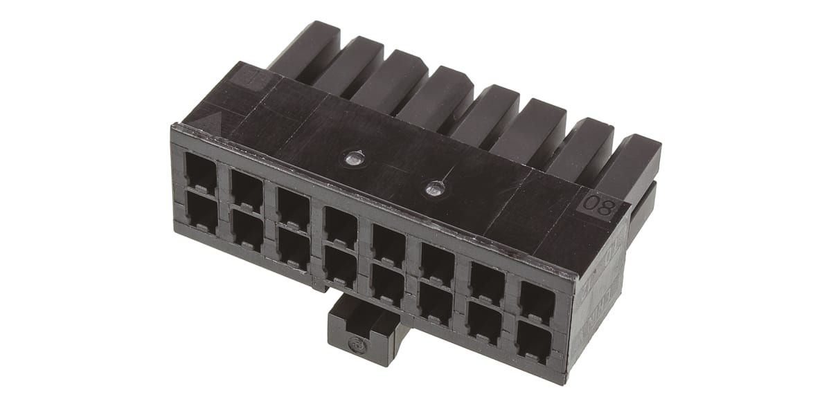 Product image for 16 way 2 row receptacle Mate-N-Lok