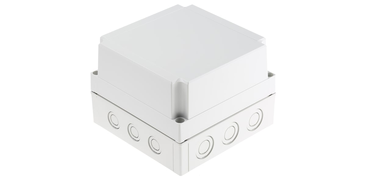 Product image for MNX Enclosure, Grey Lid, 180x180x125mm