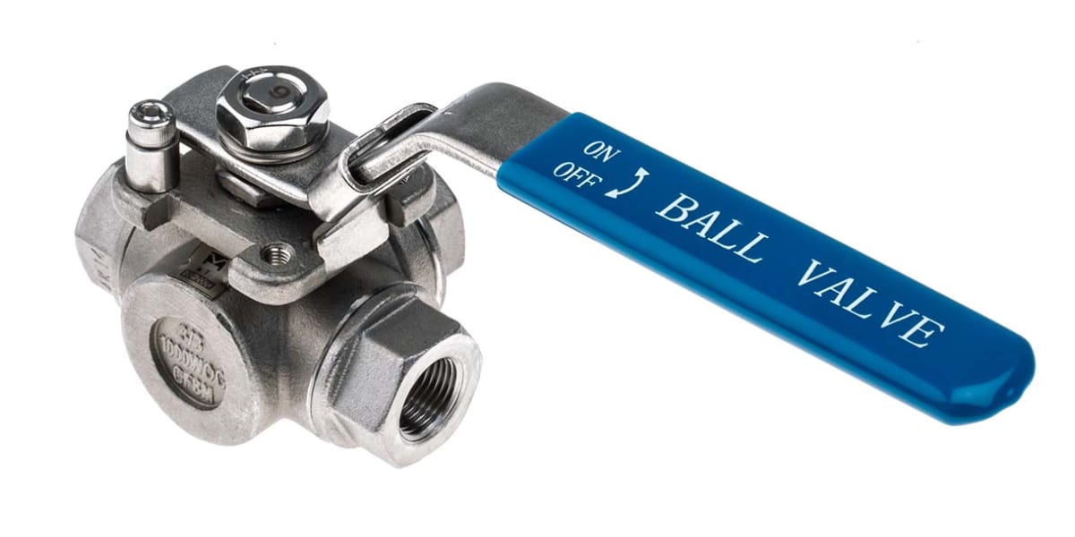 Product image for S/STEEL L PORT BALL VALVE,3/8IN BSP F