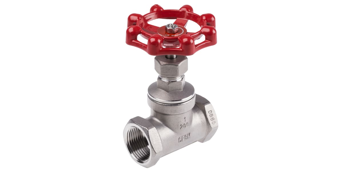 Product image for S/steel AISI globe valve,1in BSP F-F