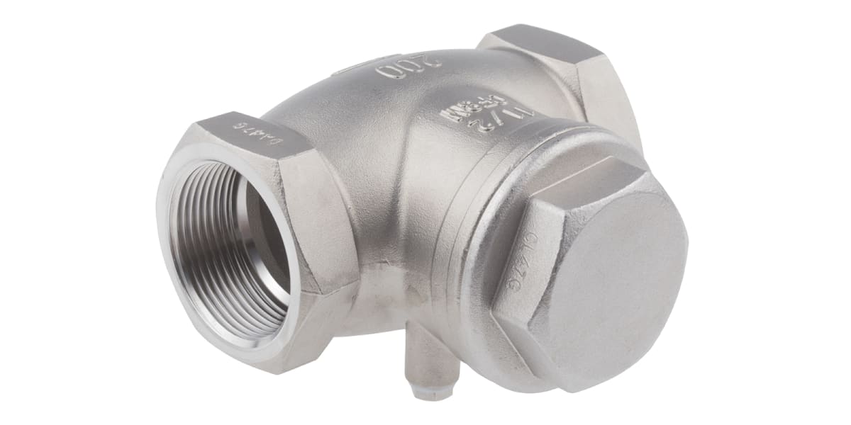 Product image for S/steel swing check valve,1 1/2in BSP F