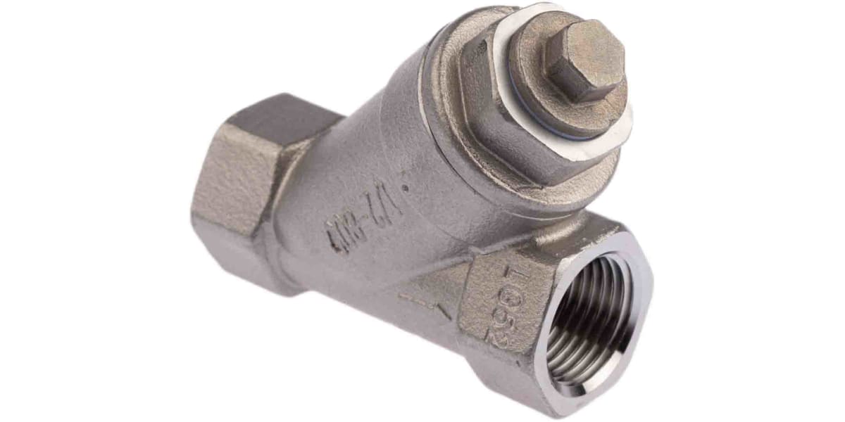 Product image for S/steel Y strainer valve,1/2in BSPP F-F