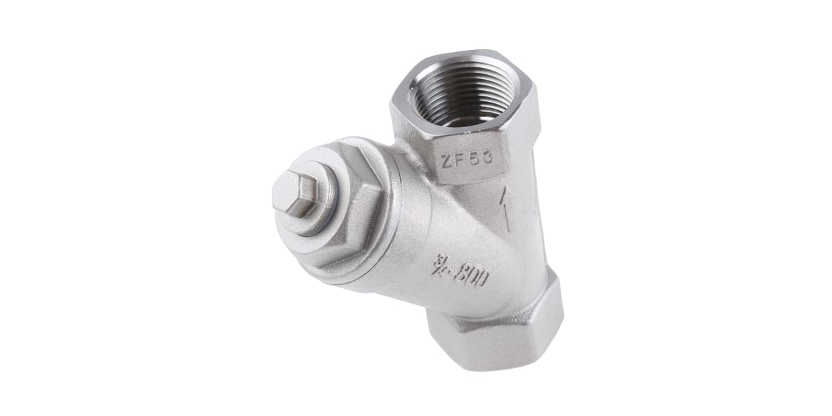 Product image for S/steel Y strainer valve,3/4in BSPP F-F