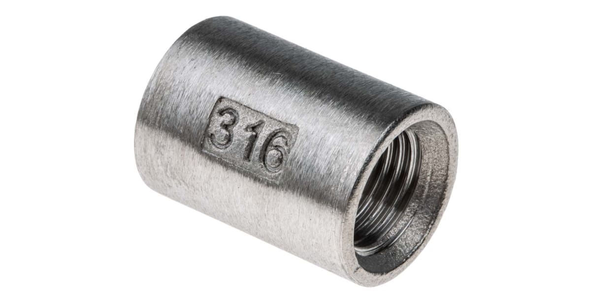 Product image for S/steel equal socket,1/4in BSPP F-F