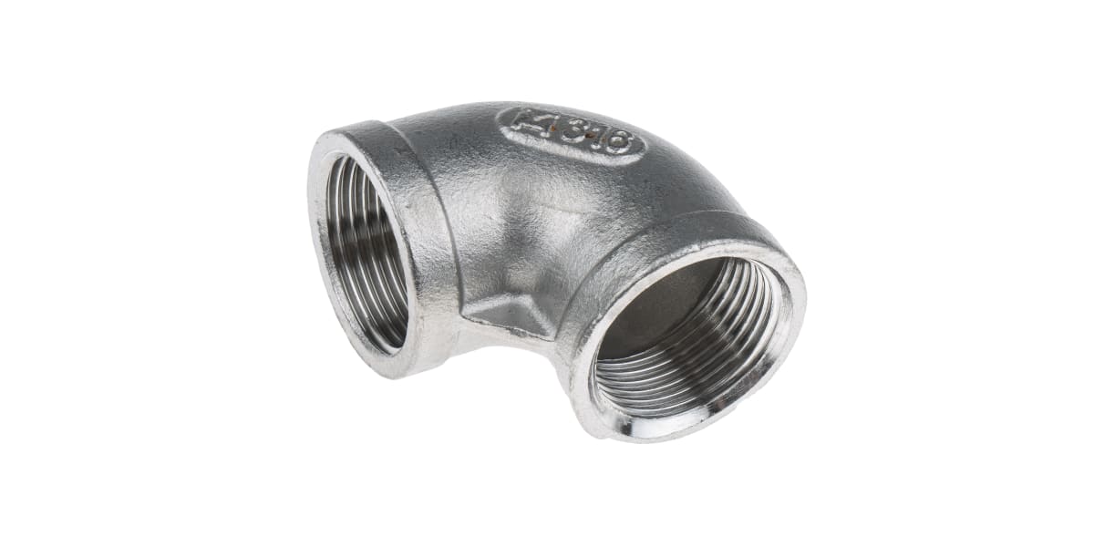 Product image for S/steel 90deg equal elbow,3/4in BSP F-F