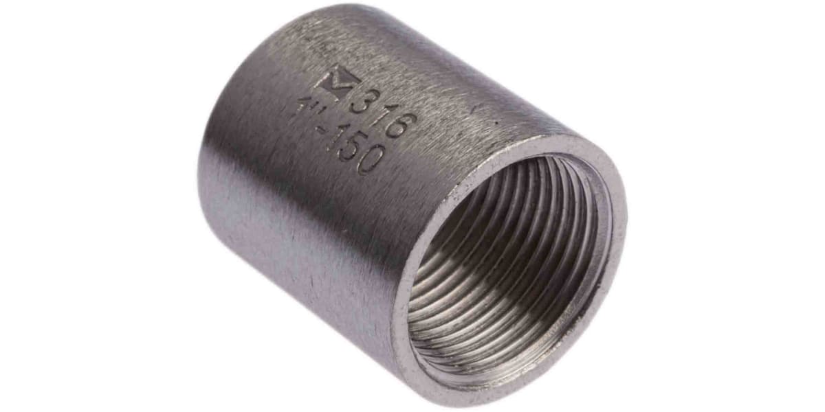 Product image for S/steel equal socket,1in BSPP F-F