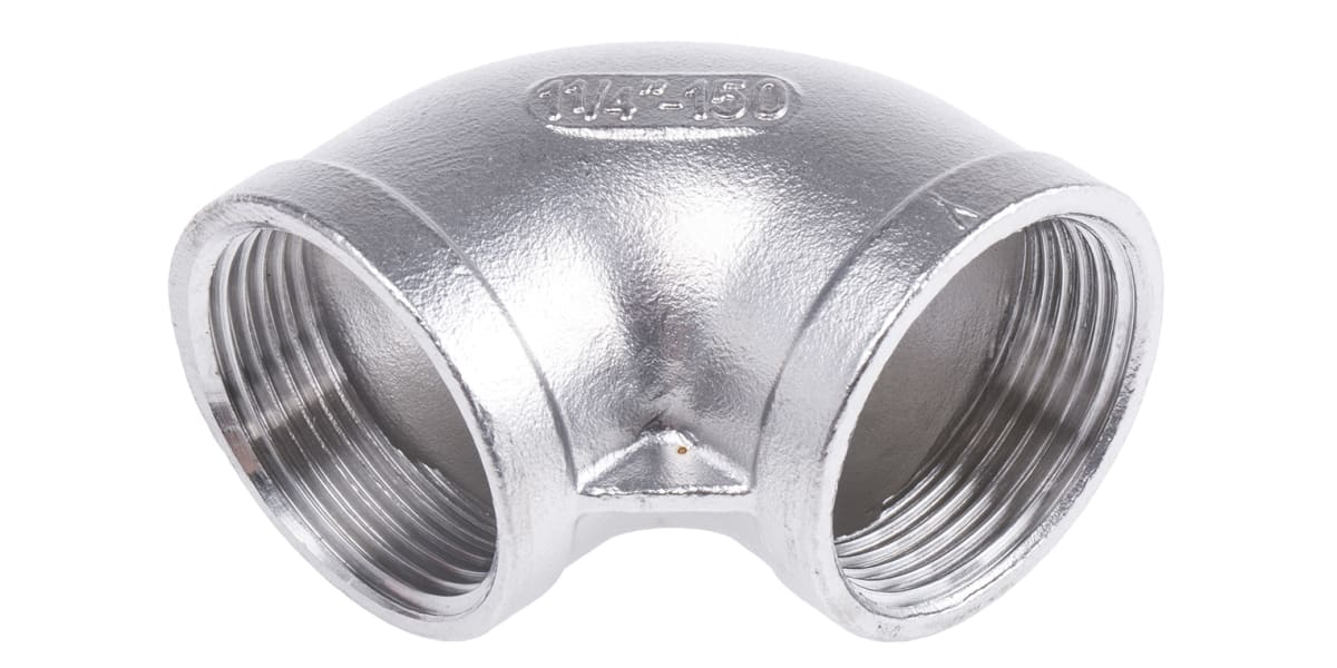 Product image for S/steel 90deg equal elbow,1 1/4in BSPF-F