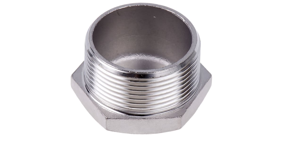 Product image for S/steel plug,1 1/2in BSPT M