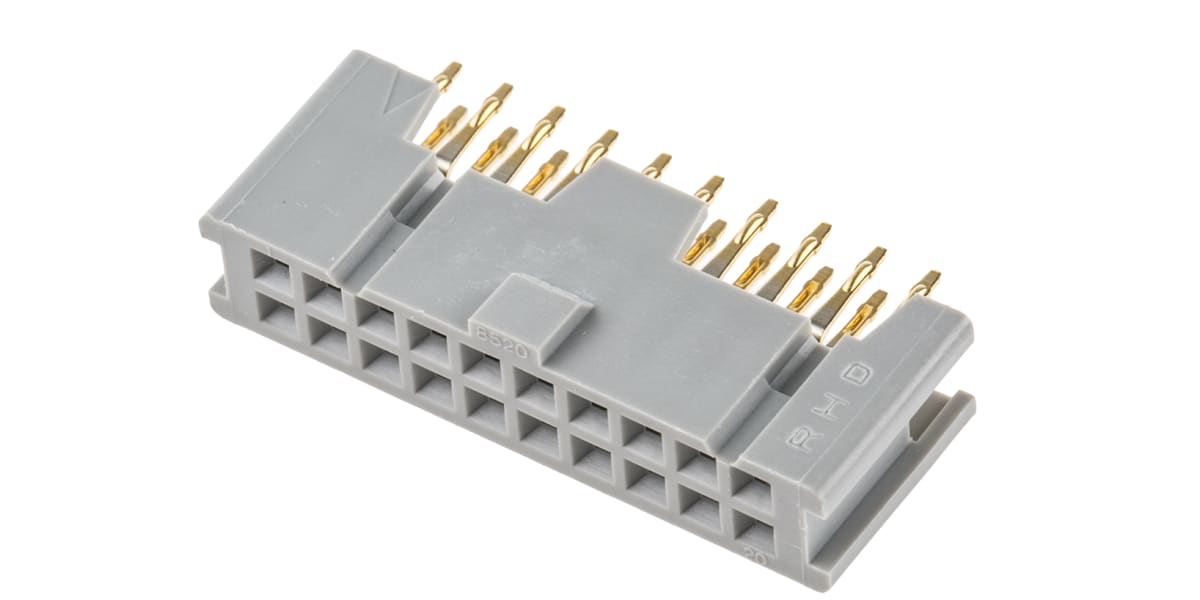 Product image for 20 WAY LOW PROFILE BOARD STRAIGHT SOCKET