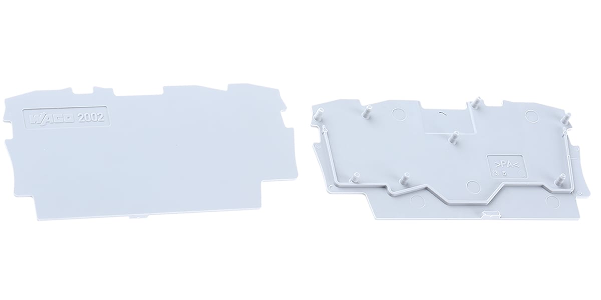 Product image for END PLATE FOR TERMINALS 3 X 2,5 MM2 GREY