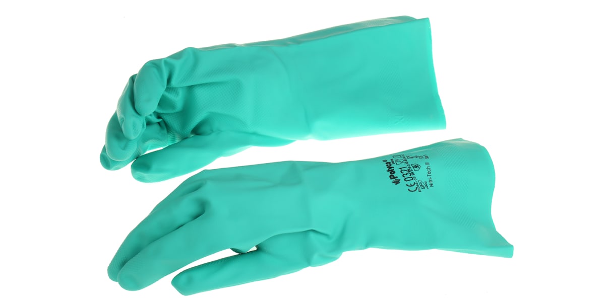 Product image for BM Polyco, Green Work Gloves, Size 9
