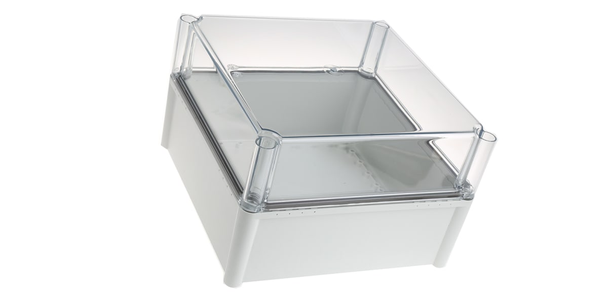 Product image for IP67 box transparent lid,nom.280x280x180