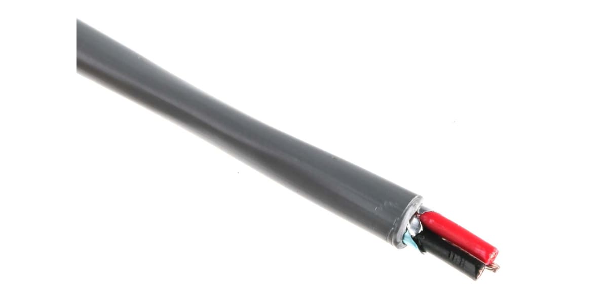 Product image for Shielded security cable,2 x 20awg  PVC