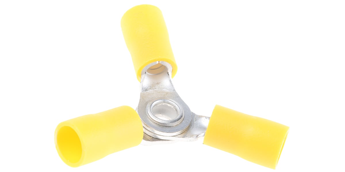 Product image for Crimp connector 3 way yellow