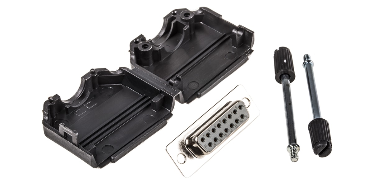 Product image for 15 WAY D SOCKET AND BACKSHELL KIT,6.5A