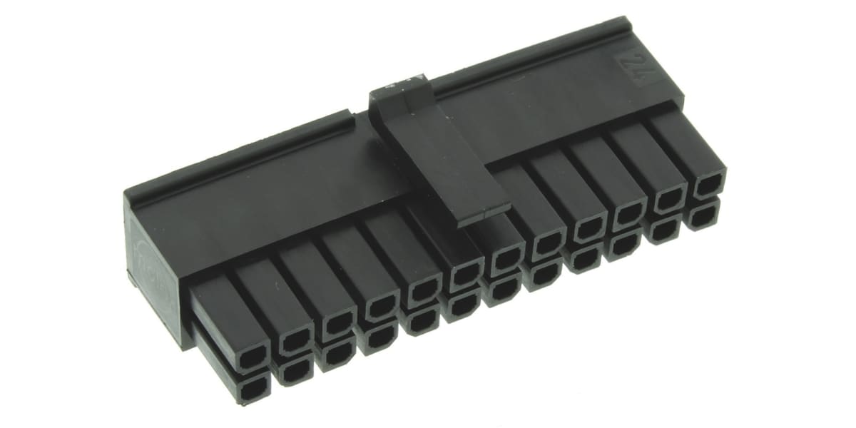 Product image for 2 x 12 way receptacle Micro-Fit