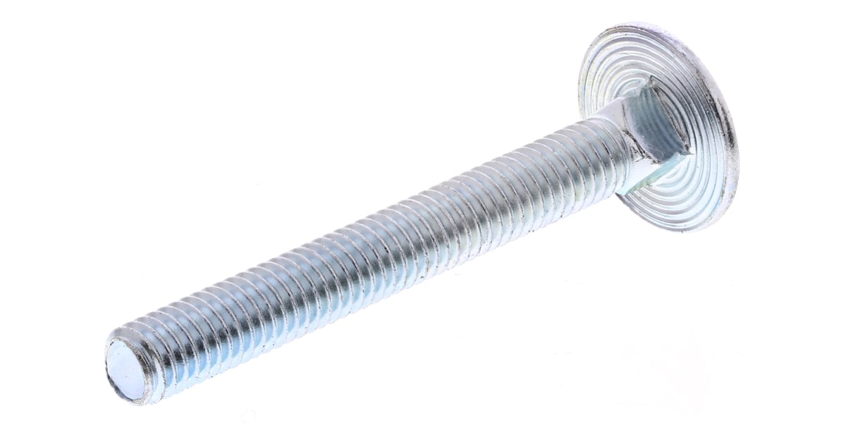 Product image for Carriage bolts & nuts,BZP,M6 x 50mm