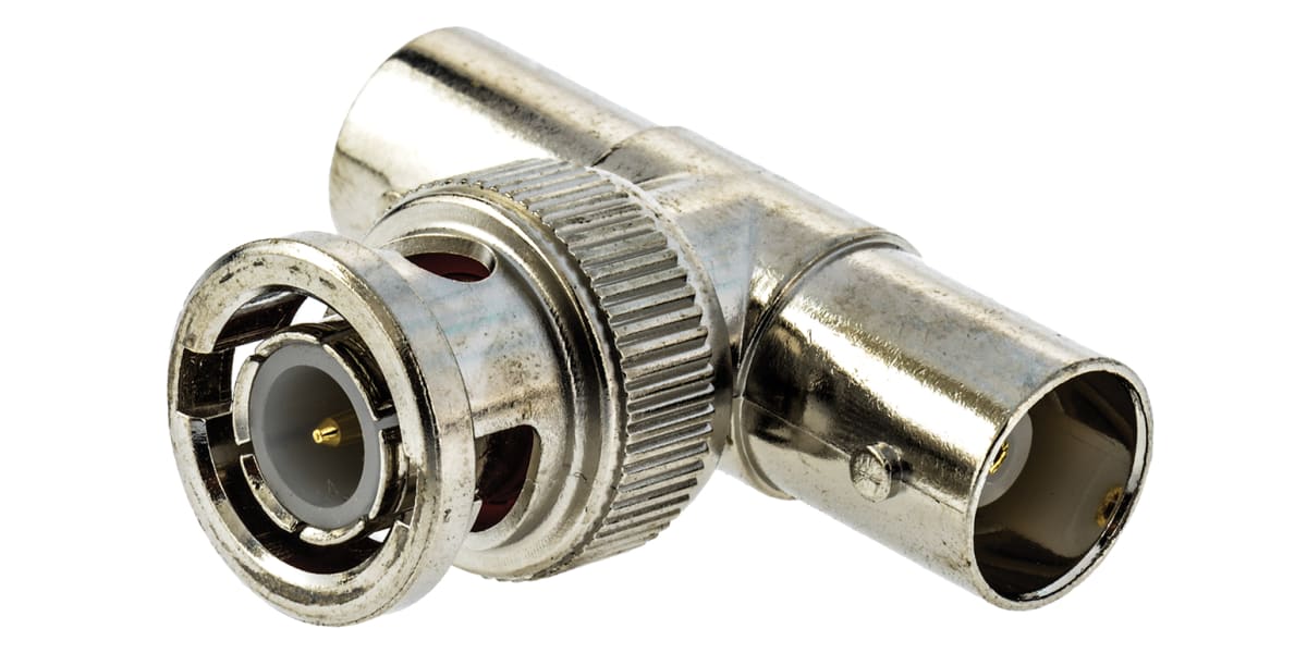 Product image for Tee 50Ω RF Adapter BNC Plug to BNC Socket 4GHz