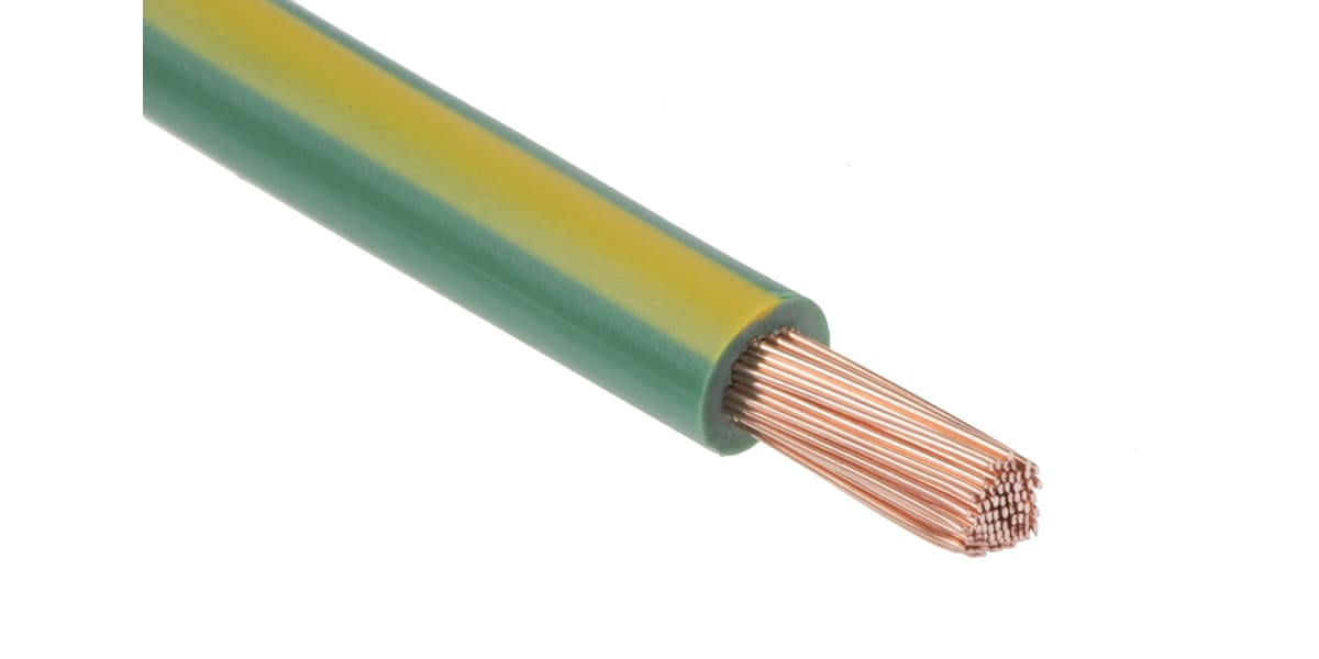 Product image for Grn/yel flexible switchgear cable,6sq.mm