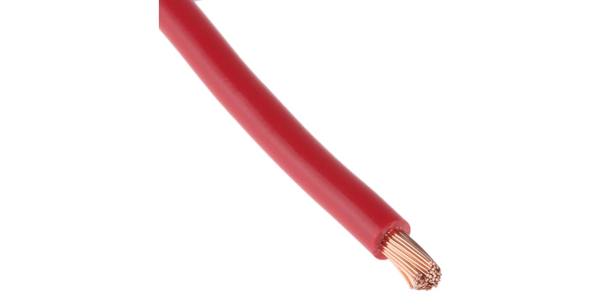 Product image for Red flexible switchgear cable,80/0.4mm